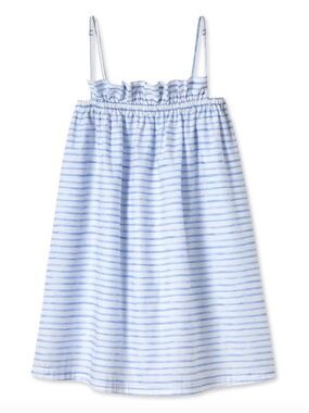 Lake pajamas striped blue day dress, S